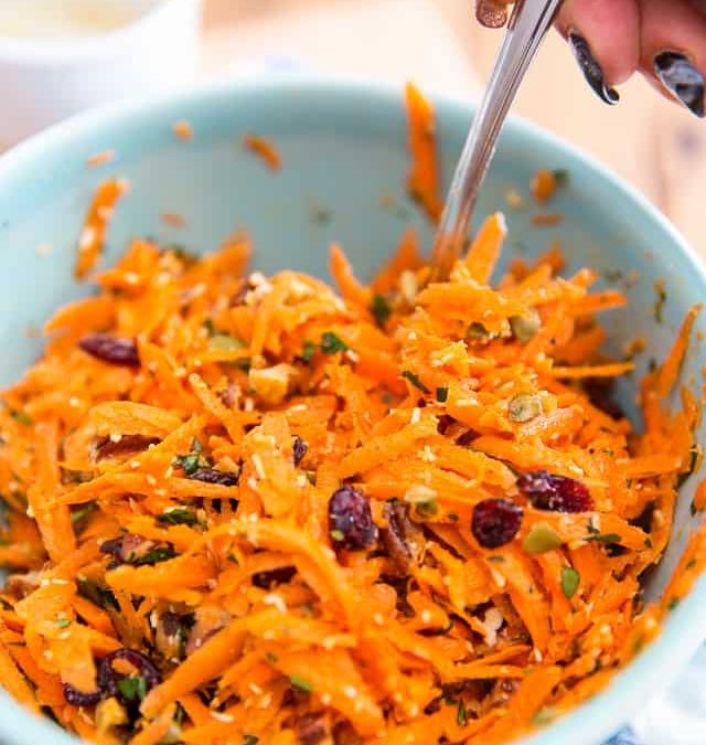 Keto Jar Salad Recipe – Spiced Carrot Salad