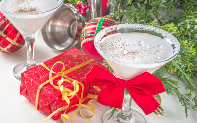 Keto Christmas Cocktail – White Christmas Margarita